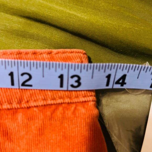 Free People Rust Orange Corduroy Mini Skirt, NWT, Size 4 - Picture 5 of 6